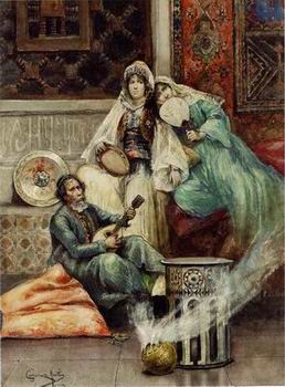 Arab or Arabic people and life. Orientalism oil paintings 617